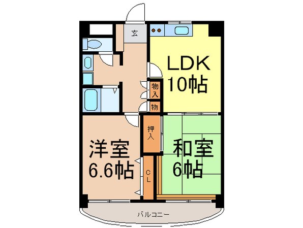 アミティ－安田の物件間取画像